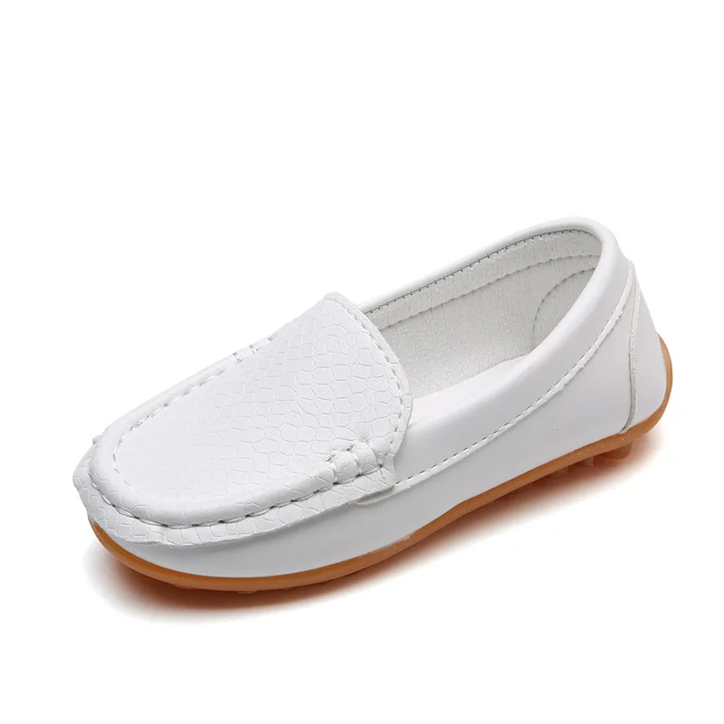 children's sandals JGSHOWKITO Kids Shoes Candy Colors Unisex Boys Girls Soft Loafers Slip-on PU Leather Shoes For Children Size 21-38 Moccasin Hot slippers for boy
