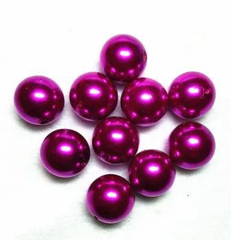 

(choose size) 6mm/8mm/10mm/12mm/14mm/16mm/18mm/23mm/25mm #25 hot pink color Acrylic Pearl Beads