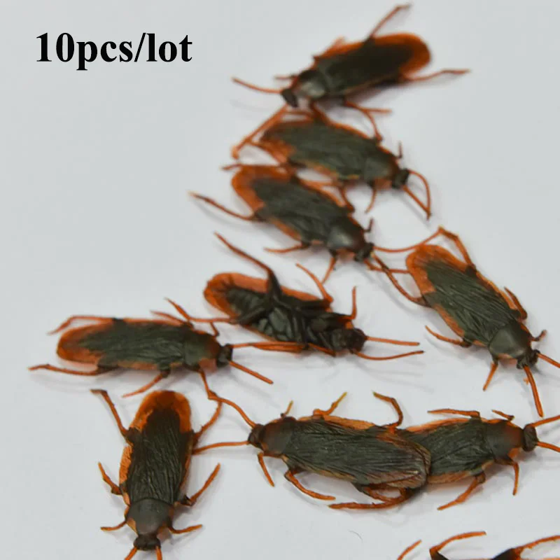 10 шт./лот игрушки-приколы смешные хитрые моделирования таракан/паук/муравьи дистанционного тараканья страшные насекомые - Цвет: 1lot