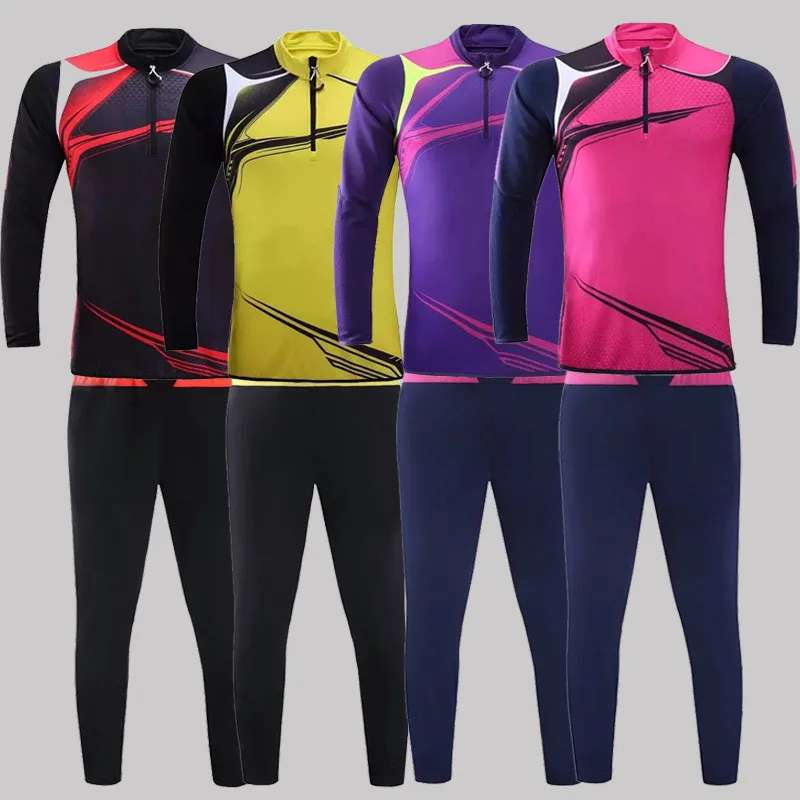 Men-long-full-sleeve-football-Spain-tracksuit-italia-training-suit-kits-Soccer-shinny-pants-sweatshirt-sports