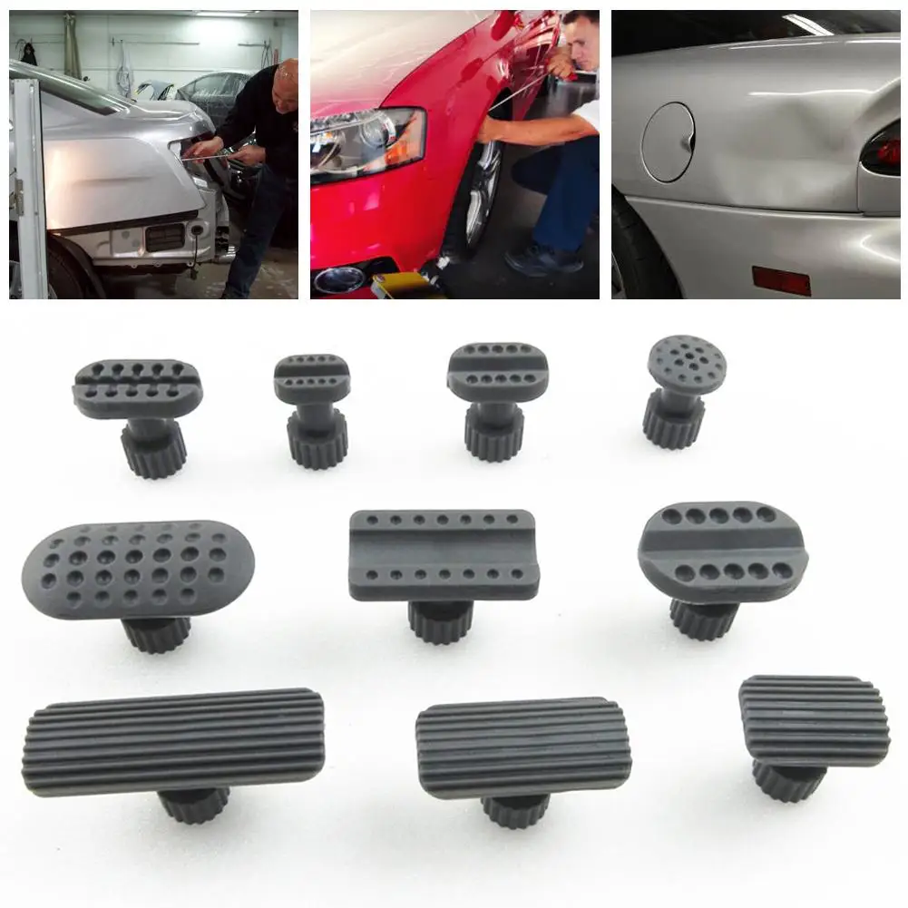 

10pcs Automobile Sheet Metal Repair Gaskets Recessed Hammer Dent Puller Suction Cup Plastic Gasket Dent Gasket Car Repair Tool