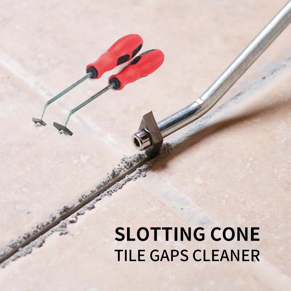 Tile Gap Cleaning Tool Tungsten Steel Slotting Cone Joint Cleaner Construction Tool Floor Tile Cleaning Cone Notcher Collator Tile Gap Cleaning Tool Tungsten Steel Slotting Cone Joint Cleaner Construction Tool Floor Tile Cleaning Cone Notcher Collator