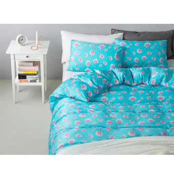 

Brand Flower Print100%Cotton pastoral romatic bed clothes comfortable bedding set bed sheet bed quilt duvet cover pillow case