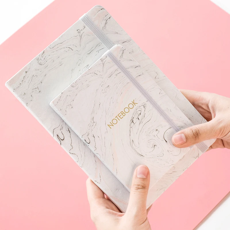 

JUKUAI Japanese Stationery Marble Designs Notebook Hard Cover A6 A7 Notepad Diary School Supplies Escolar 8234