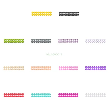 

20 Pcs Round Baby Chew Jewelry Silicone BPA Free Beads Teethers DIY Necklace New