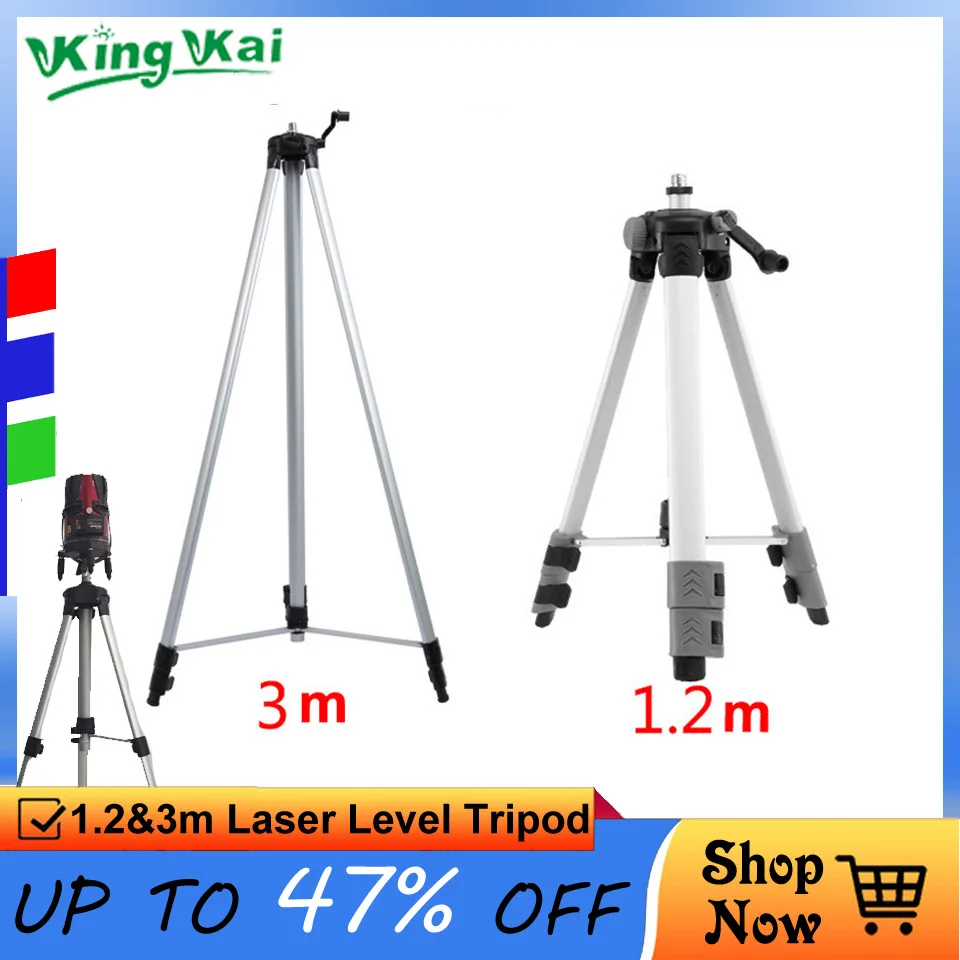 1.2m 3m Meter High Strong Alloy Laser Level Tripod For Red Green Laser Level 1.2m 3m Meter High Strong Alloy Laser Level Tripod For Red Green Laser Level