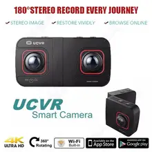 Livraison gratuite! numérique UCVR Eye Sport Caméra 360 Degrés Double-lentille 4 K Panoramique 3D VR Caméra