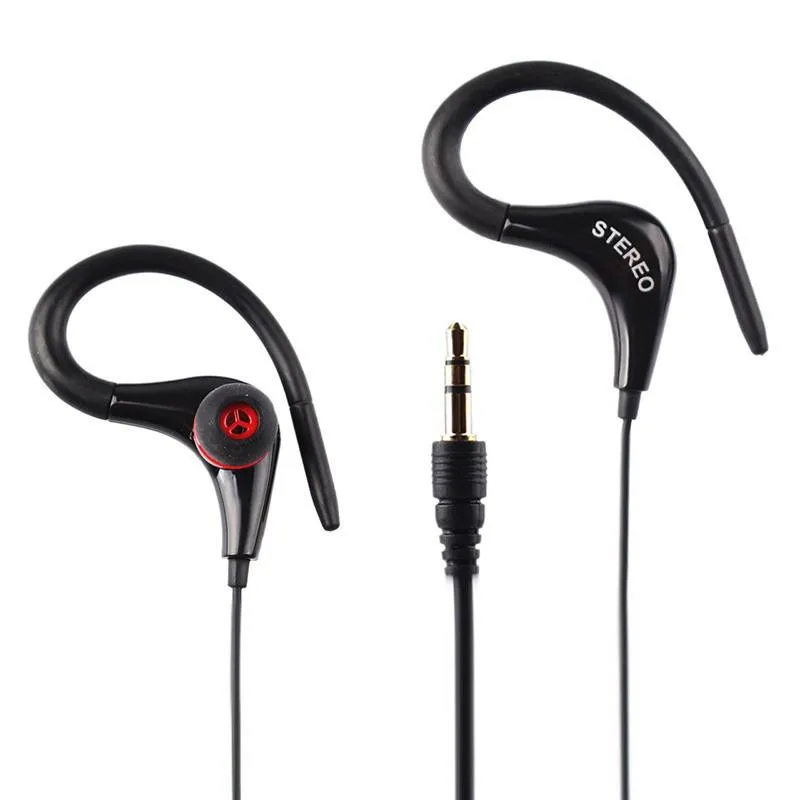Ear Hook Wired Sport Earphone Bass Strengthen Stereo Music Computer