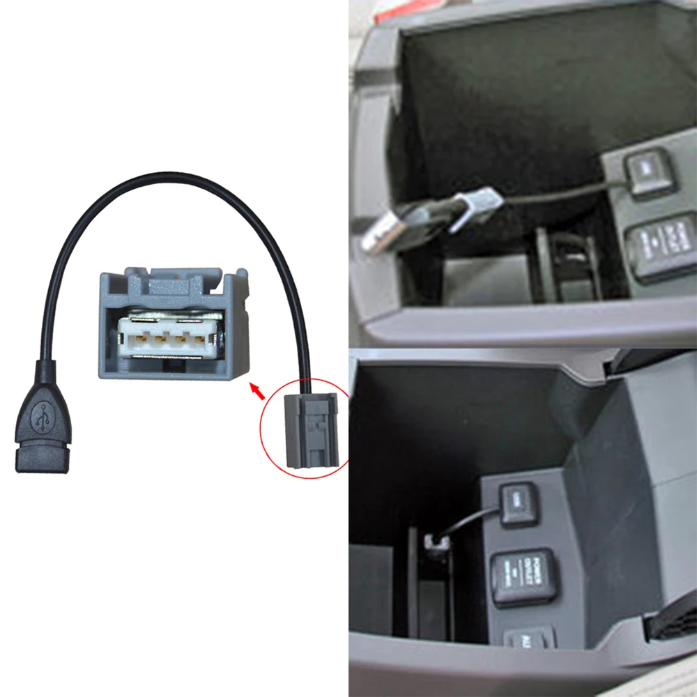 1 шт. 90 см USB гнездовой кабель AUX адаптер порт для 2008 года Honda/Civic/CR V/ Accord/Fit MP3 Дата
