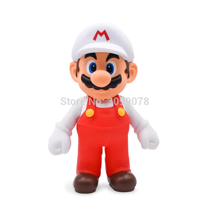 DONKEY KONG Super Mario Bros Боузер Луиджи Купа Йоши Марио машина жаба, в форме персика принцесса Одиссея ПВХ фигурка модель куклы игрушки - Цвет: Whitehat Mario nobox
