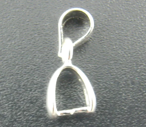 cheap Zinc metal alloy Pendant Bails Clips amp; Pendant Clasps Silver Plated 15mm( 5 8\