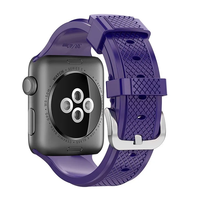 Мягкий силиконовый ремешок для Apple Watch серии 4 3 iwatch полосы 42 мм 38 44 мм 40 мм ремень браслет умные часы аксессуары петля - Цвет ремешка: Blue