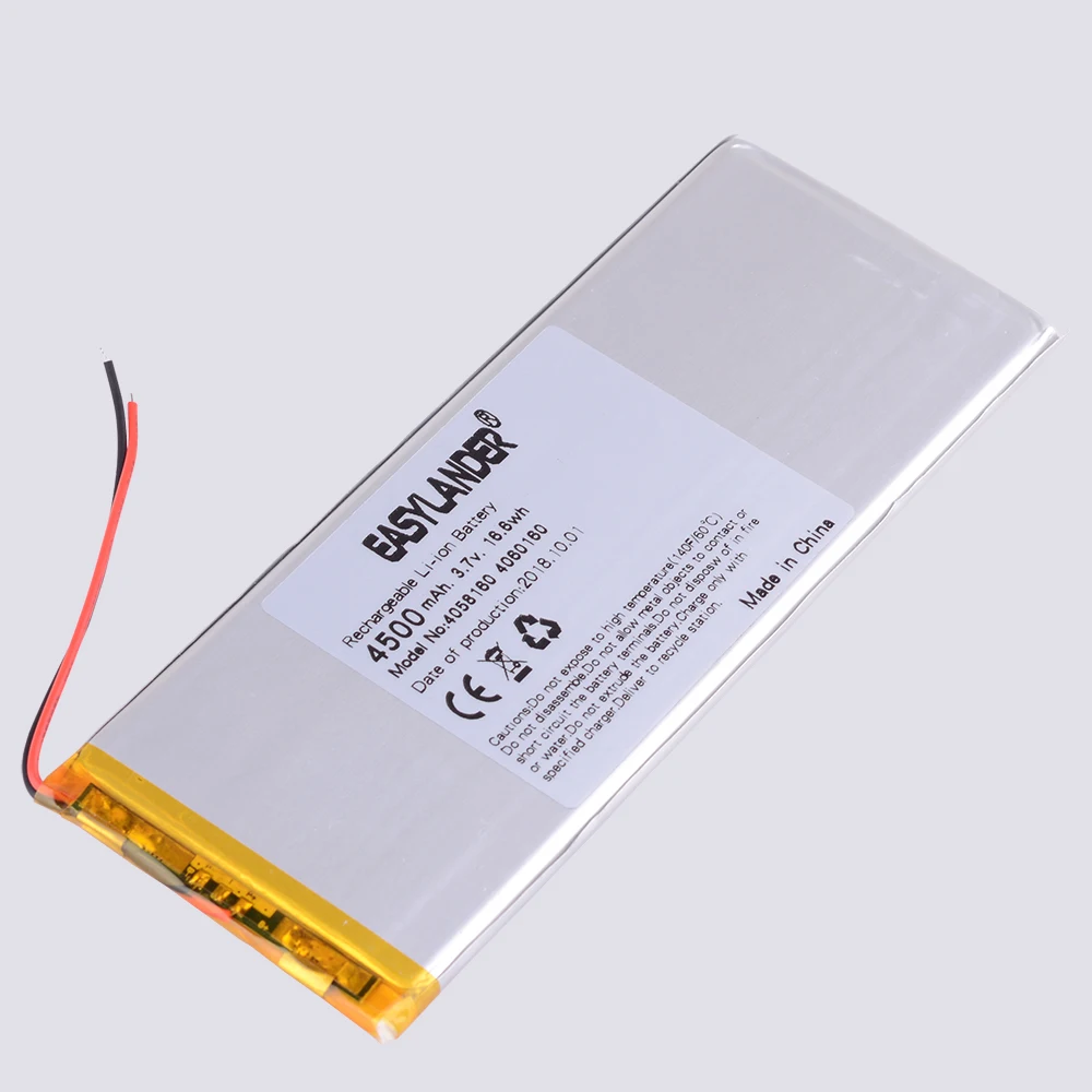 4058160 3,7 v 4500mah литий-полимерный аккумулятор с доской для планшетных ПК DIY power Bank батареи большого размера