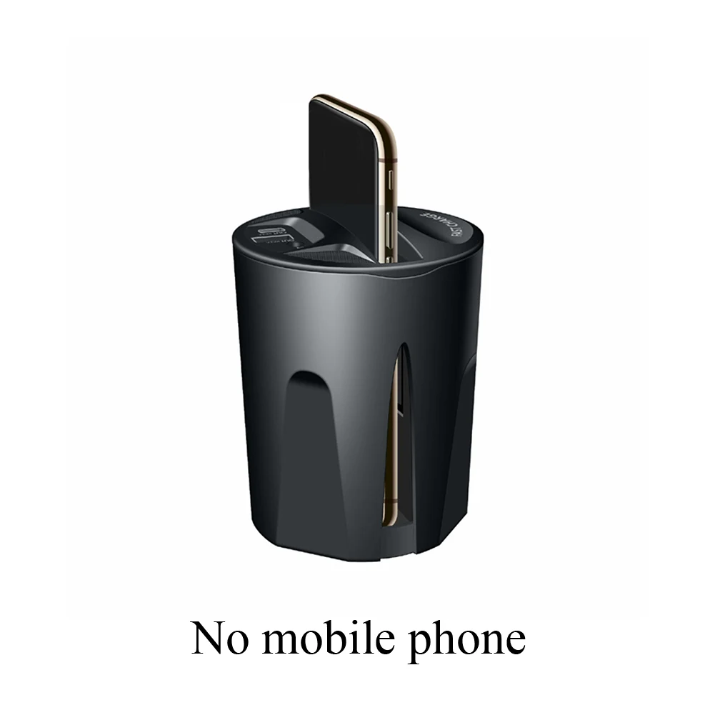Heat Dissipation Output Stable Durable USB Car Charger Fast Easy Operate Vehicle Mounted Mobile Phone Holder Wireless Cup Shape Heat Dissipation Output Stable Durable USB Car Charger Fast Easy Operate Vehicle Mounted Mobile Phone Holder Wireless Cup Shape