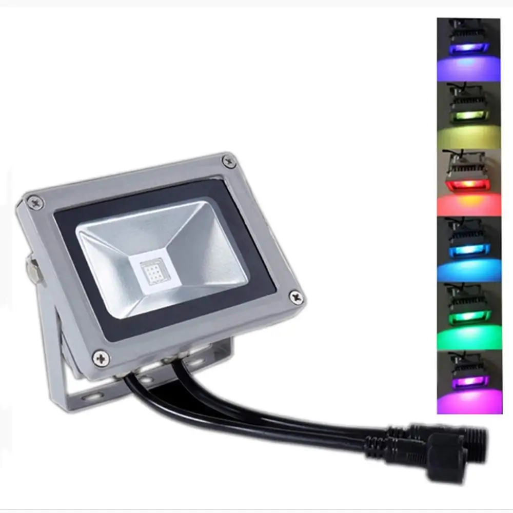 Conduziu a Lâmpada de Luz Inundação ao ar 50 Rgb Dmx Livre Led Projector Suporte Dmx512 Controle Paisagem Lâmpada Dc24v 10 w 20 30