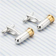 High quality French shirt cufflinks double color sleeve nails hot bullet cufflinks gemelos para hombre S095