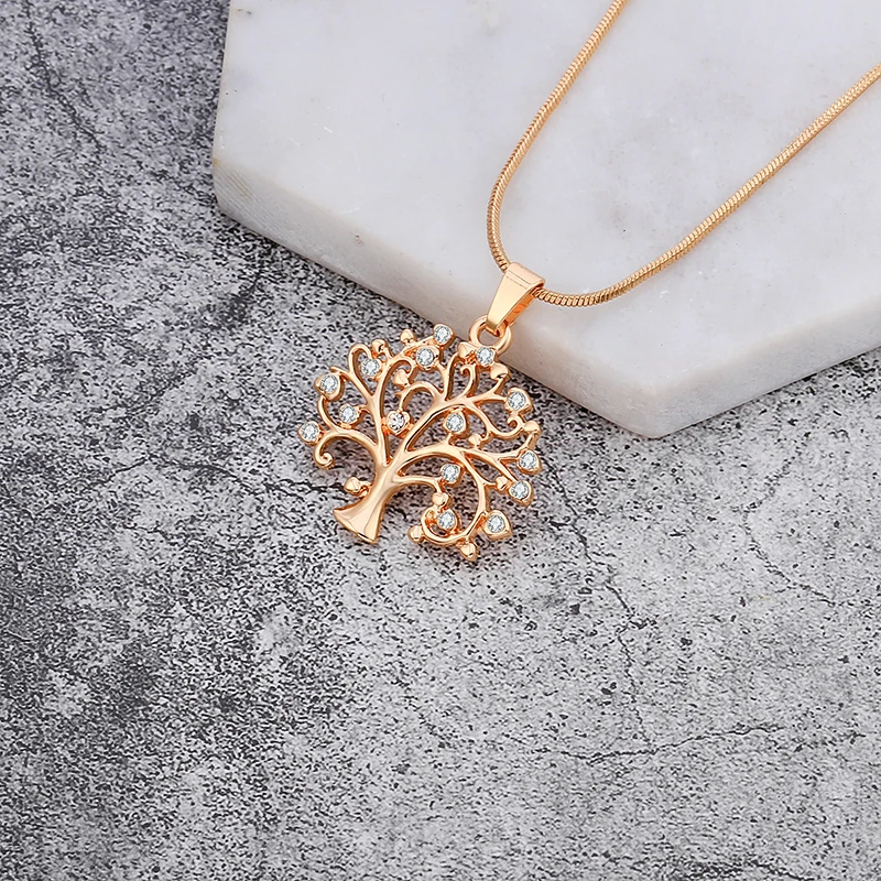 Tree Of Life Necklace For Women Gold 