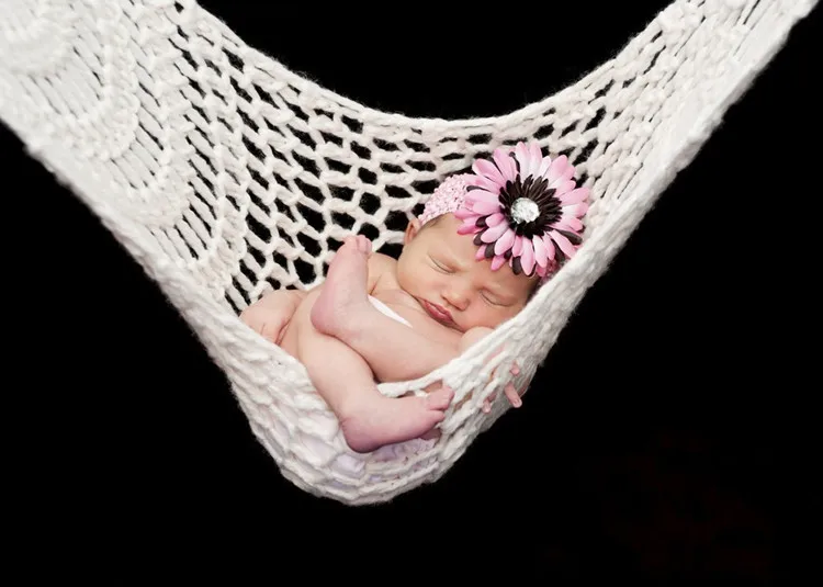 kawaii knitted hammock for 0-3moths baby baby hammock home outdoor detachable portable comfortable bed kit infant hammock