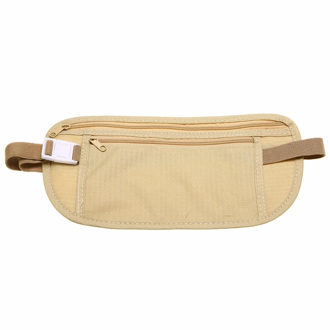 Mayitr Outdoor Ultra-thin Light Waist Bag Belt Personal Anti-Theft Pouch Personal Tourism Outdoor Sports Travel
