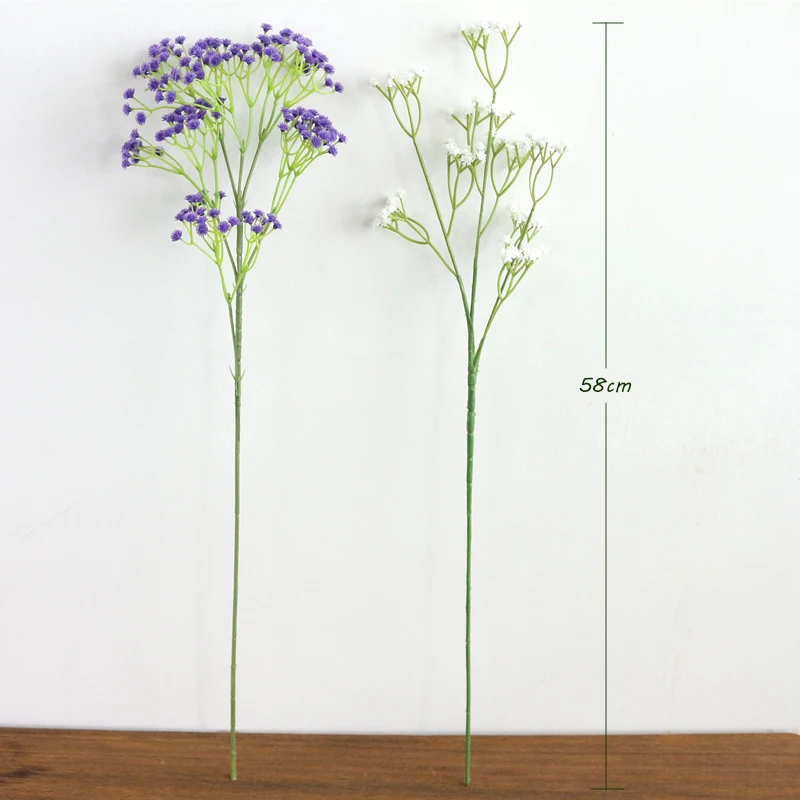 JAROWN Simulation Gypsophila Flower Branch Artificial Wedding Decorative DIY Silk Fake Flower Home Party Feast Decor Flores  (21)