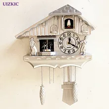 Fashion wall clock window the heralds swing pocket watch modern brief cuckoo clock