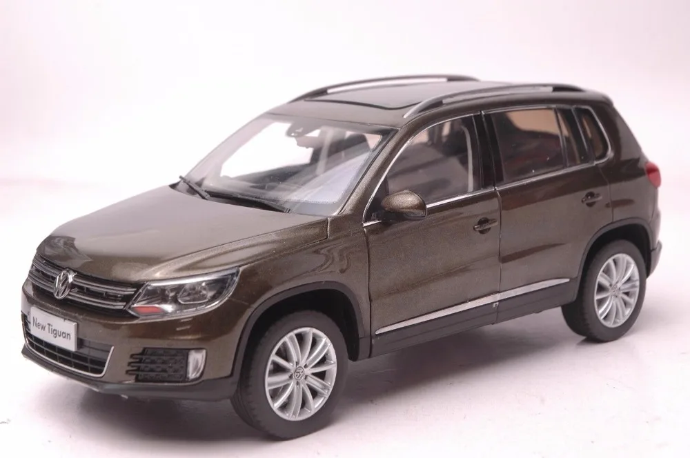 1:18 Модель литья под давлением для Volkswagen VW Tiguan 2013 коричневый внедорожник