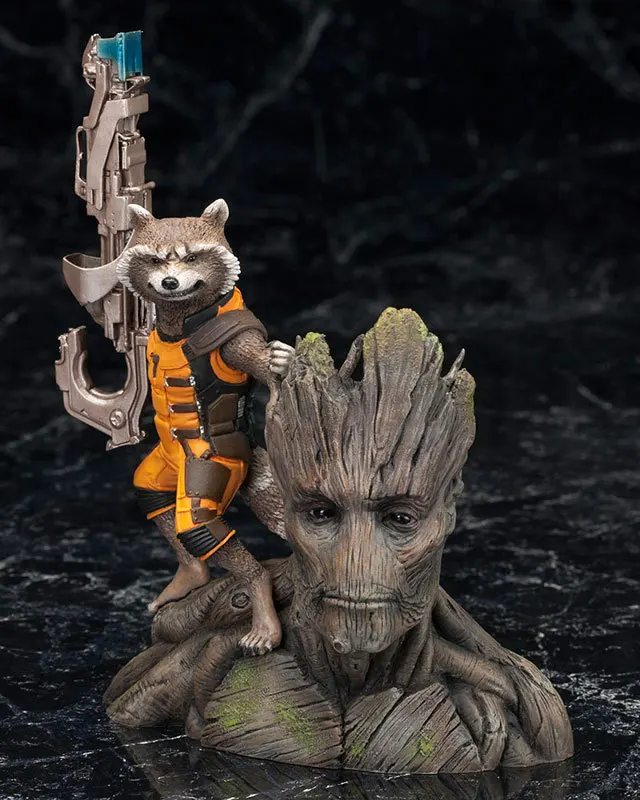 

ALEN Guardians of the Galaxy Tree Man & Rocket Raccoon PVC Action Figure Collectible Model Toy 14CM