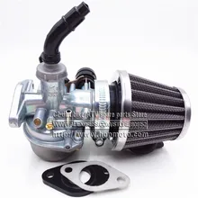 PZ19 PZ22 de 19mm 22mm Motocicleta Carburador 50cc 70cc 90cc 110cc 125cc ATV Dirt Bike Go Kart Carb Mano Cable choke 35mm Aire filtro