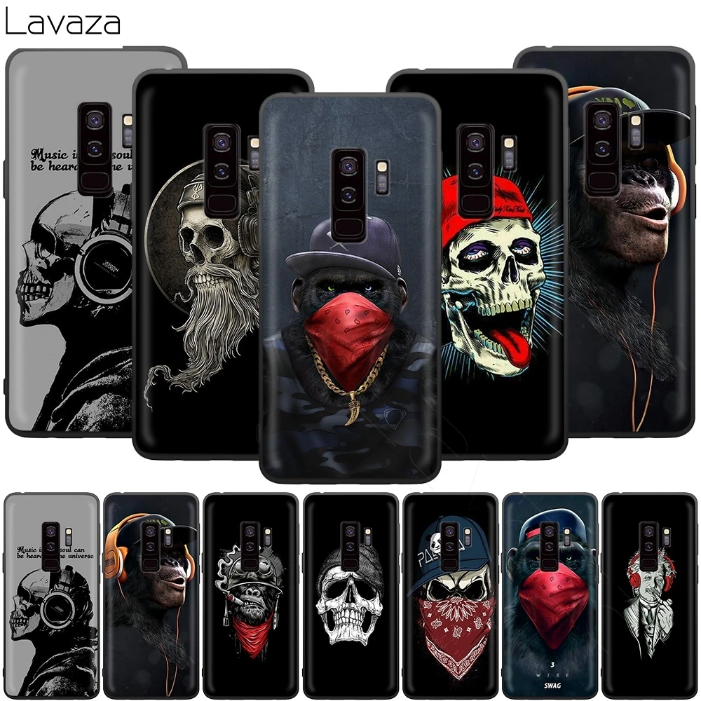 

Lavaza Swag Gangster Monkey Skull Bandana Case for Samsung Galaxy S10 S9 S8 S7 S6 Plus Note 9 8 M30 M20 M10 Edge