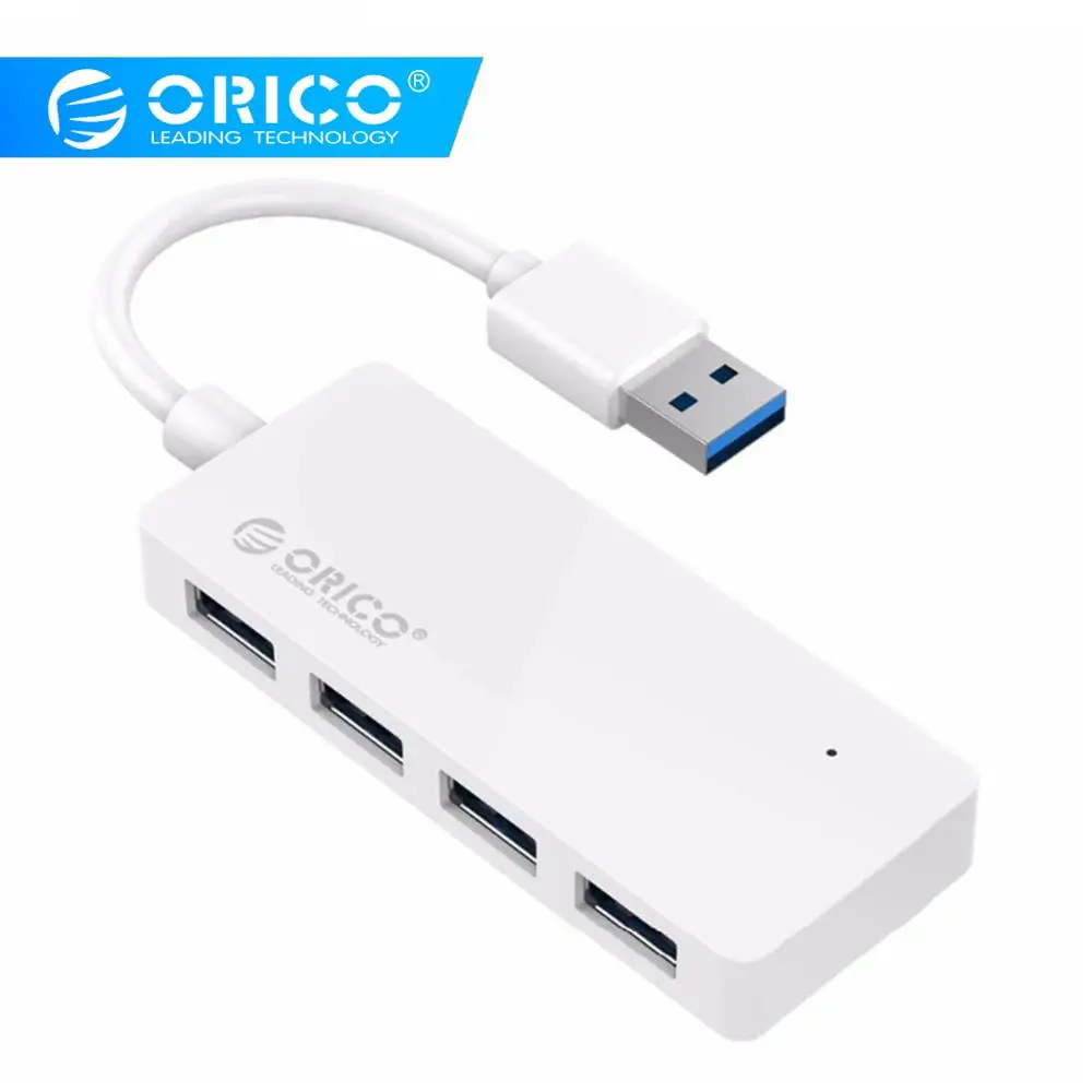 ORICO Mini 4 порта USB3.0 концентратор Новый дизайн портативный для рабочего стола и