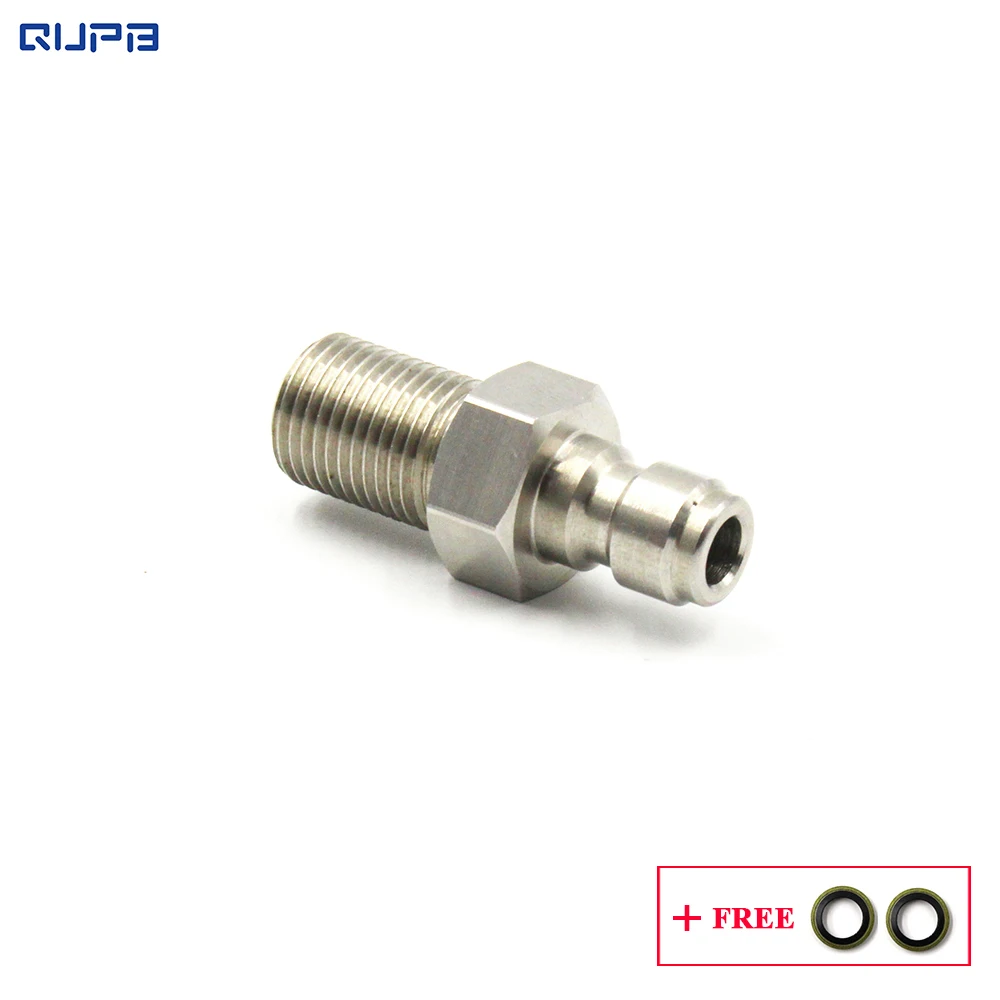 

QUPB New Pcp Paintball 8MM Quick Coupler Plug Stainless Steel 1/8'' BSPP male PTP009