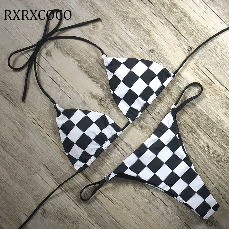

Sexy Bikini 2019 Bathing Suit Biquini Printed Brazilian Thong Bikini Set Push Up Summer Swimwear Women Swimsuit Female Beachwear