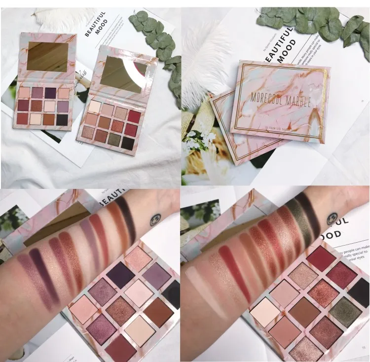 

12 Colors Makeup Eyeshadow Palette Shimmer Matte Glitter Makeup Palette Somky Pigment Makeup Eye Shadow Palette Eye Palette