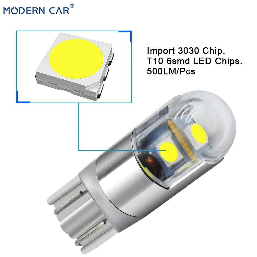 Современный автомобиль 1 шт. T10 W5W 194 3030 3SMD габаритный фонарь лампы Подсветка салона автомобиля Стайлинг Универсальный 6000K белый светодиодный автомобильный Светильник лампы