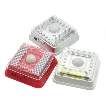 

30pcs/lot Big Promotion Wireless Infrared 8 LED Night Light Lamp Bulb PIR Auto Sensor Motion Detector White Red Blue Green Black