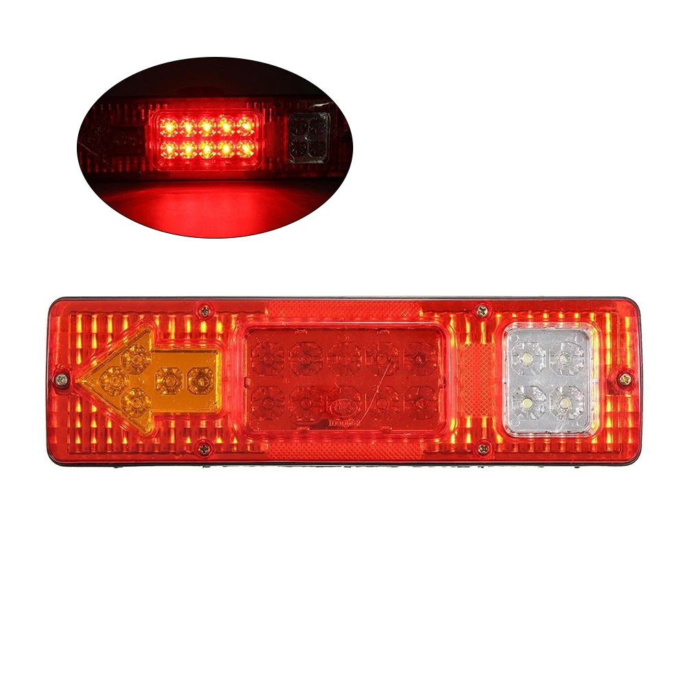 Durable Car Trailer Rear Tail Light Waterproof LED Lamp Turning Signal Stop Indicator 24V (Red) | Автомобили и мотоциклы
