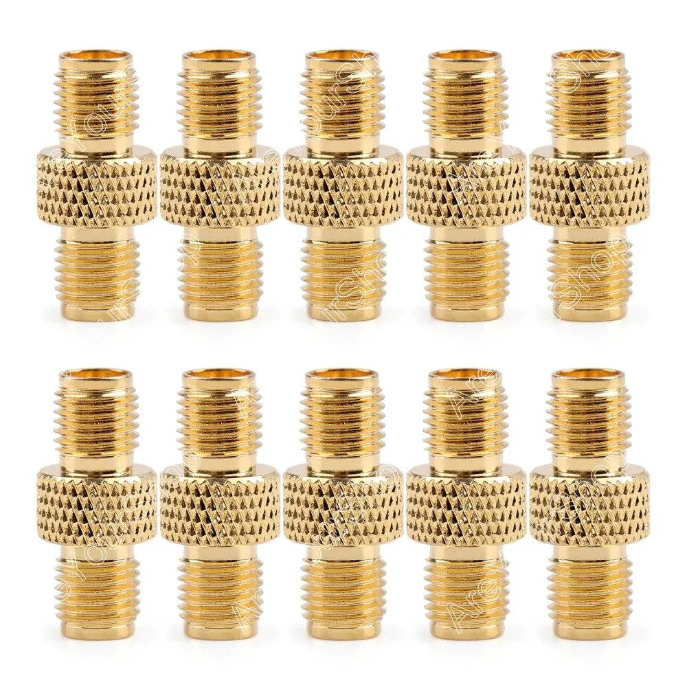 

Areyourshop Sale 10 Pcs Adapter RP-SMA Female Plug To SMA Female Jack RF Connector Reticulated mini