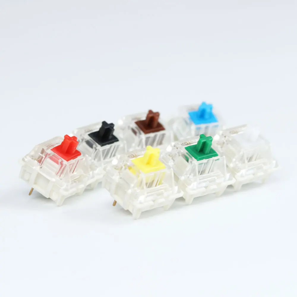 

Gateron Switches 3pin SMD LED Underglow Led Compatible For MX Mechanical Keyboard Transparent cover White base