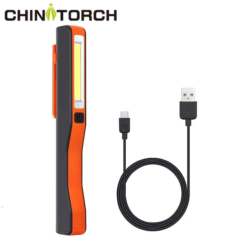 

Portable COB Work Flashlight LED USB Rechargeable Torch Handle Portable Pen Light Outdoor Magnetic Inspection Lamp Night Light
