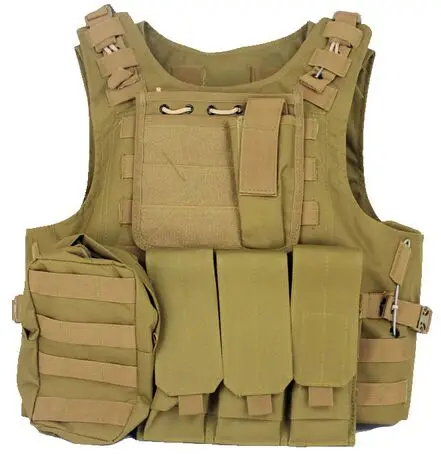 Military Vest Assault Airsoft SAPI Plate carrier Multicam Army Molle ...