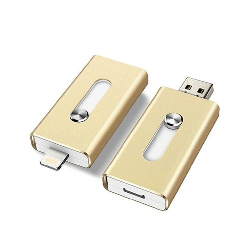 3 Все в 1 OTG системы Android usb флэш накопитель 16 ГБ памяти металлическая ручка привода