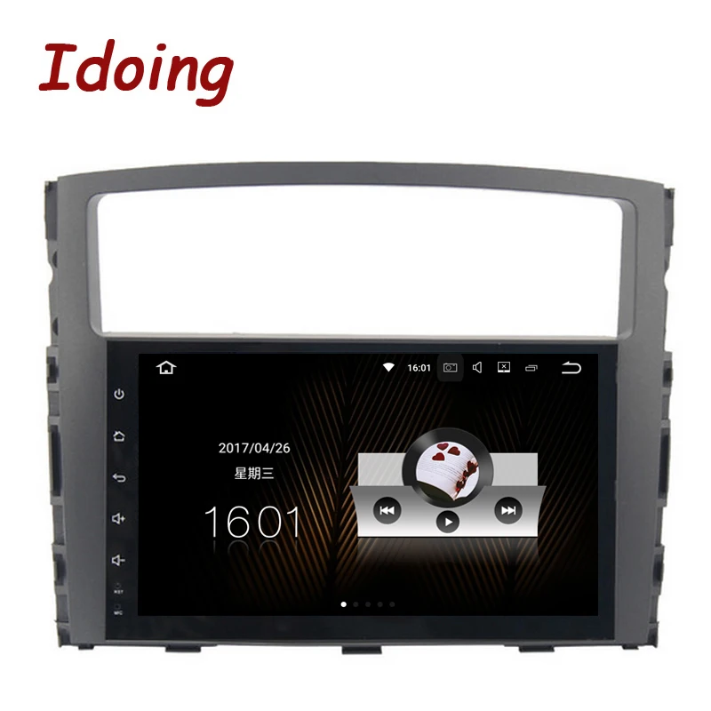 Idoing 1Din 9 дюймов Android7.1 Автомобильный мультимедийный плеер Подходит для MITSUBISHI PAJERO