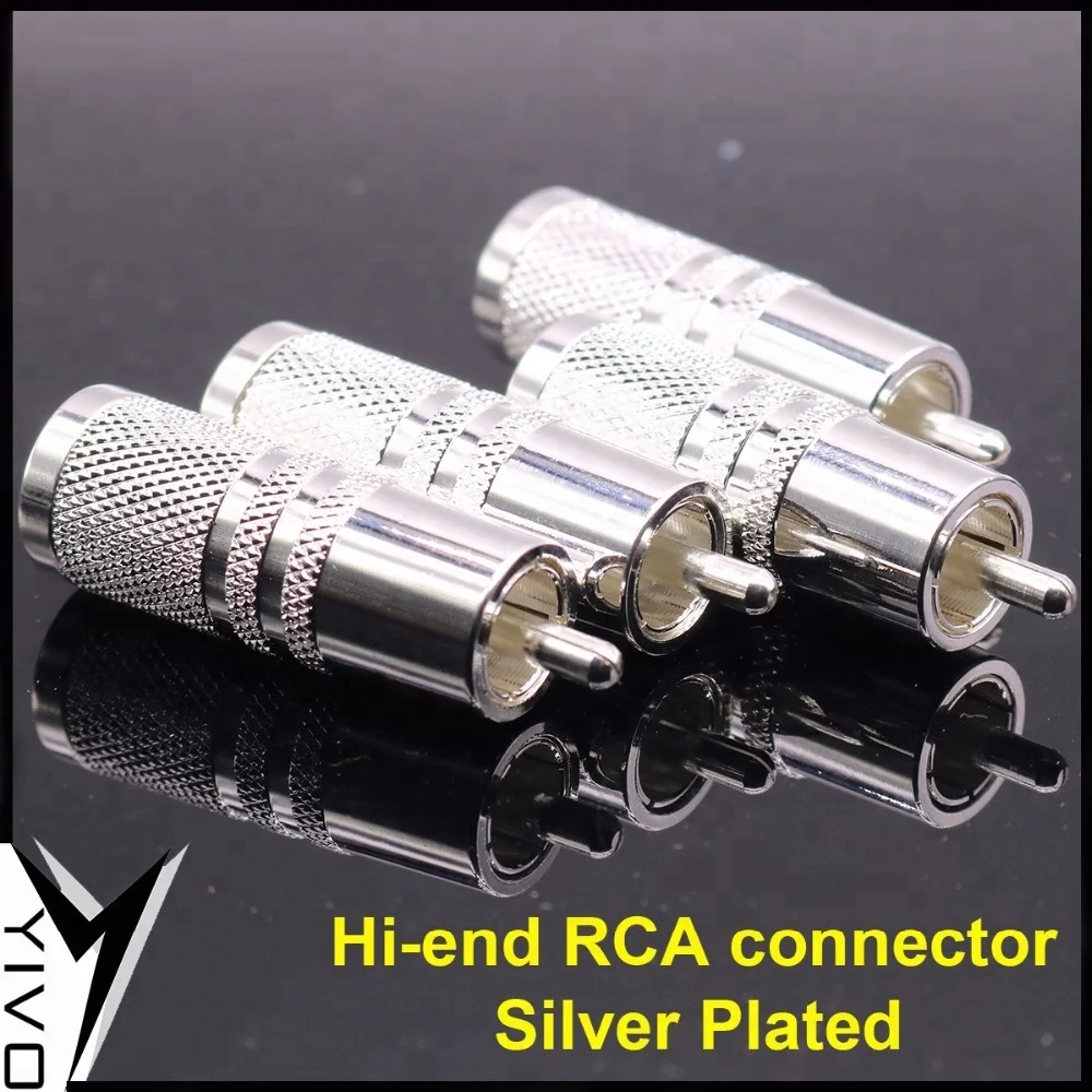 8 шт. YIVO Hi End HIFI DIY посеребренный Аудио Видео Разъем Разъемы vga RCA адаптер разъем