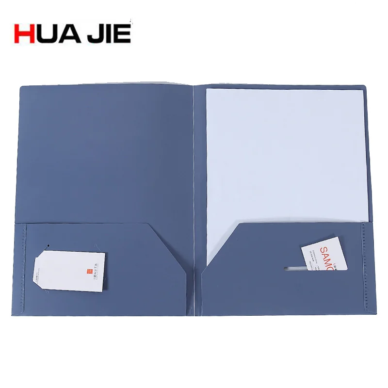

5pcs/lot Durable 3 hole punch 2 pocket Report Cover plastic school folders,binder pocket Presentation Folders