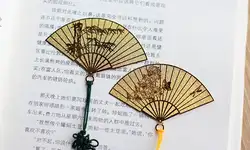 1 шт./лот, классический китайский веер закладки с китайским узлом, Best подарок страницы книги маркер