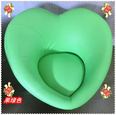 Луи мода ленивый диван досуг Один компьютерный стул моющийся Любовь Сердце Форма сиденье творческая личность - Цвет: Single PU Leather 2