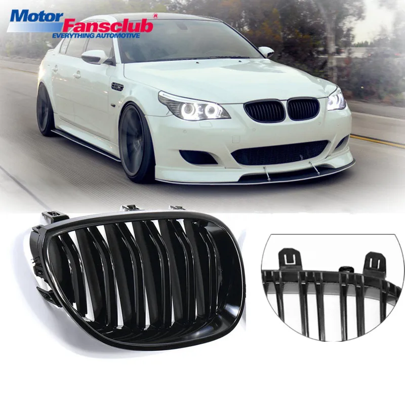 

1Pair Car Racing Grille for BMW 5 Series E60 E61 520d 520i 523li 525li 530li 2004-2009 M5 Style Front Bumper Grill Modification