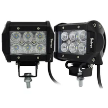 Safego 2 шт. 4 дюйма Offroad светодиодный свет бар 18 Вт светодиодный работа светильник Точечный прожектор 12 В 24 В внедорожнике прицеп 4X4 светодиодный свет работы