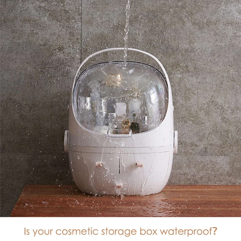 Дешево JULY S SONG пластиковая коробка для хранения косметики Портативный косметический Органайзер большой контейнер для макияжа для ванной чехол для...