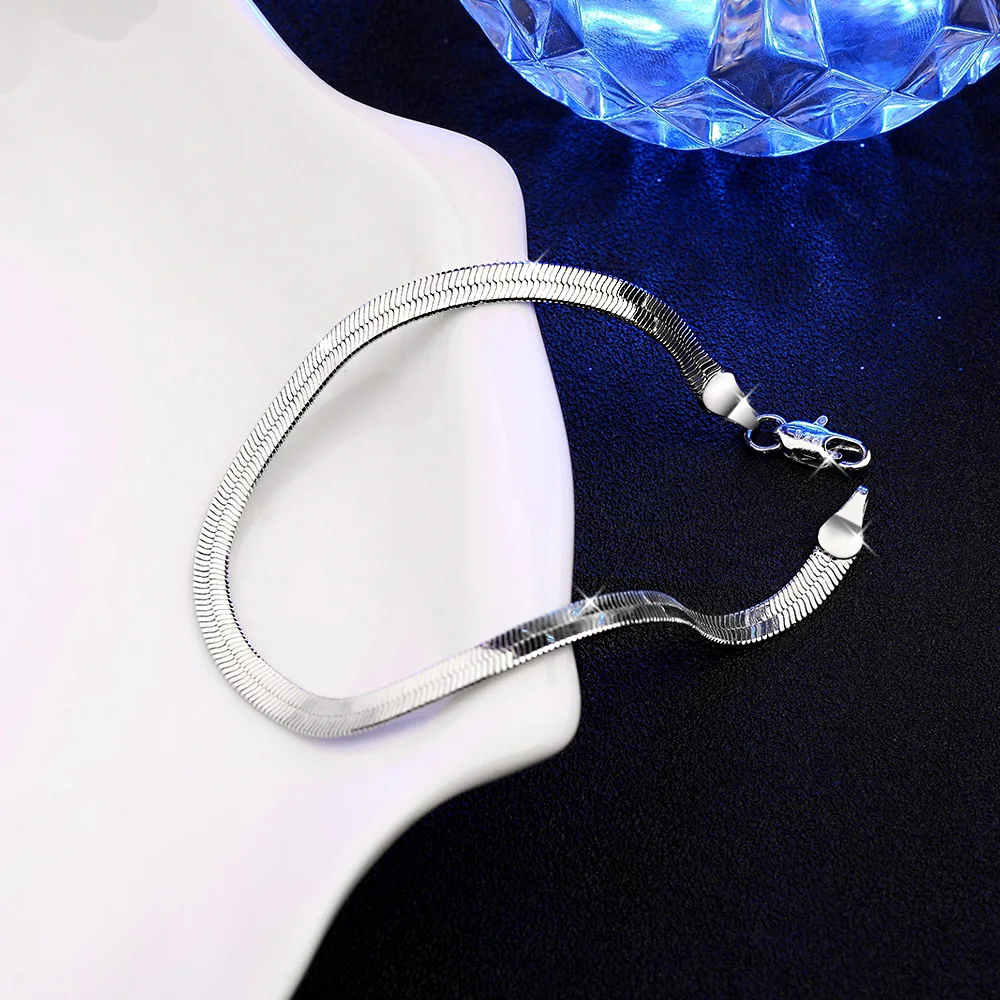 

fashion metal flat snake chain anklet bracelet on the leg for women beach ankle bracelet foot chain jewelry S262